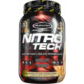 MuscleTech Nutrition Nitro-Tech Whey Protein Isolate & Lean Muscle Builder - 2LBS
