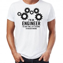 I am an engineer Printed Personalized T-shirts
