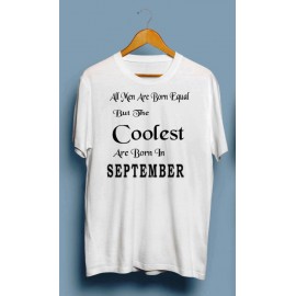 Men's printed T-shirt -Coolest are born in September