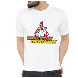 Men's printed T-shirt -Winner winner chicken dinner