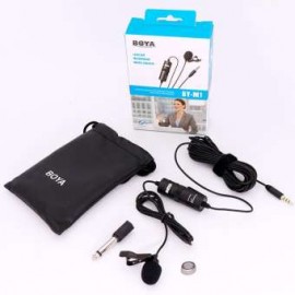 BOYA BY-M1 Lavalier Microphone For Smartphones, DSLR Cameras, Camcorders, Audio Recorder ,PC | Boya Pin Mike