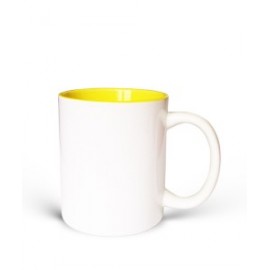 Inside Yellow Mug Gift | Custom Photo and Message Printed Cup