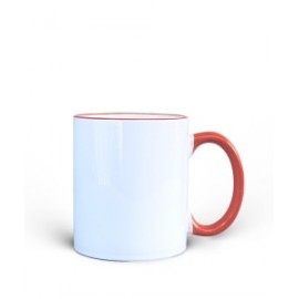 Handle Orange Mug Gift | Customize Photo And Message Printed Cup