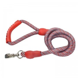 Red Colour Leash For Dog | Nylon, Durable And safe, Clip Closure - 58 Inch