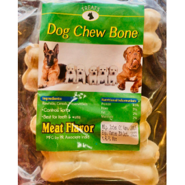 TREATS Dog Chew White Stick Bone In Meat Flavour | 100 Gram 
