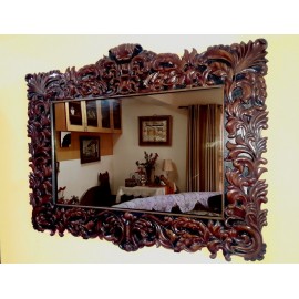 Customizable Wooden Carved Antique Design Mirror Frame