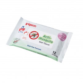 Pigeon Anti-Mosquito Wet Tissues, 12S with inner carton (ENG VERSION)| Baby Product