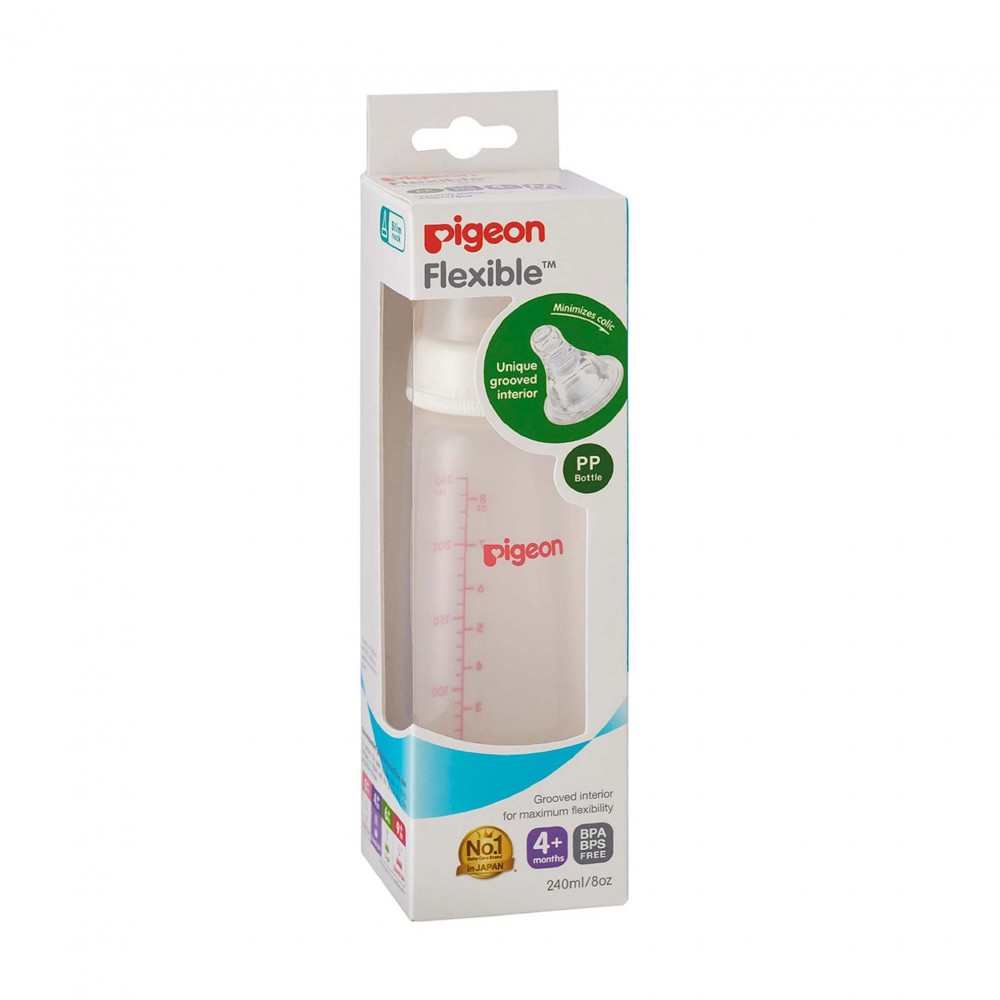 Pigeon Flexible Peristaltic Nipple Nursing Bottle Kpp 240ml (M)| Baby Product
