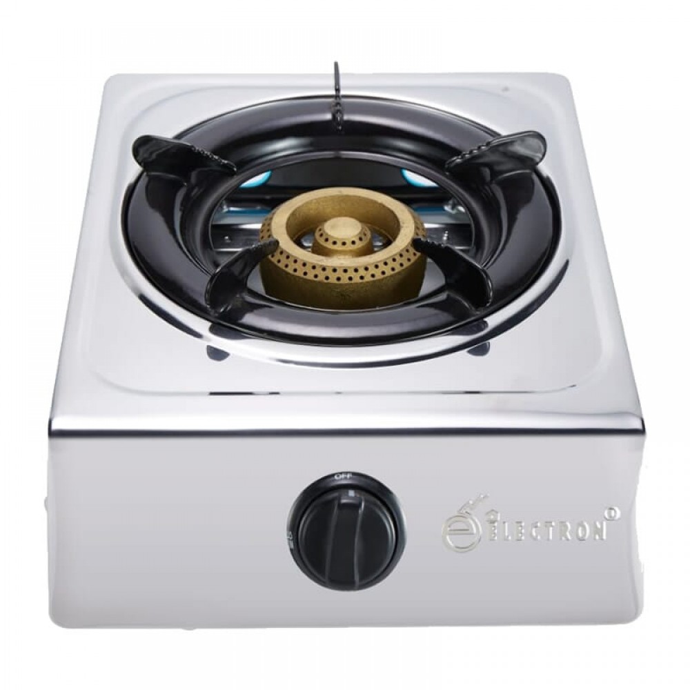 Electron Gas Stove Single Burner - Silver Hob Top  Electron Gas Stove Single Burner - Silver Hob Top