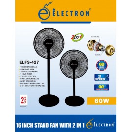 Electron 16 Inch Stand Fan (2 In 1) | Home Appliance
