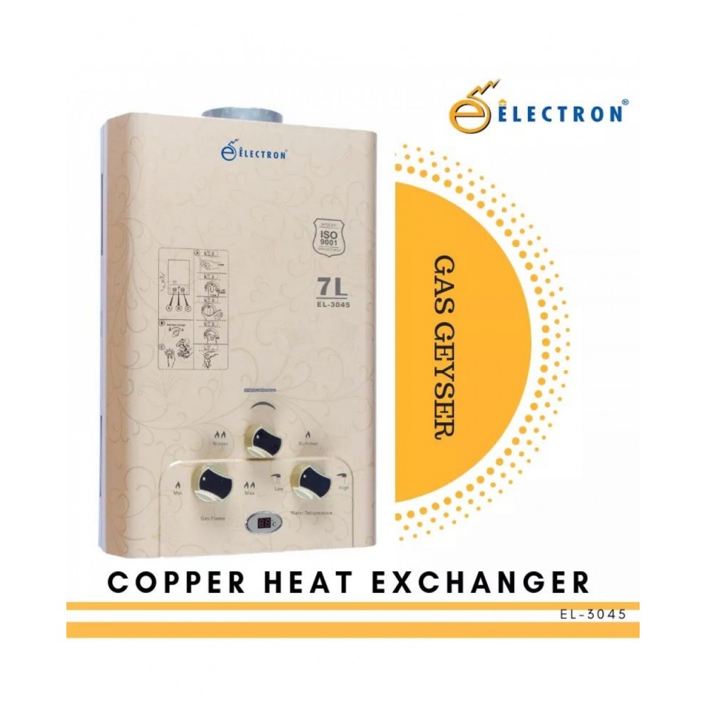 Electron Digital Display Gas Geyser-7ltr Water Heater Electron Digital Display Gas Geyser-7ltr Water Heater