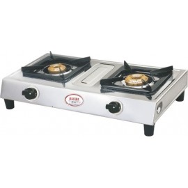 Baltra BRIGHT 2 Burner Stainless Steel Gas Stove 