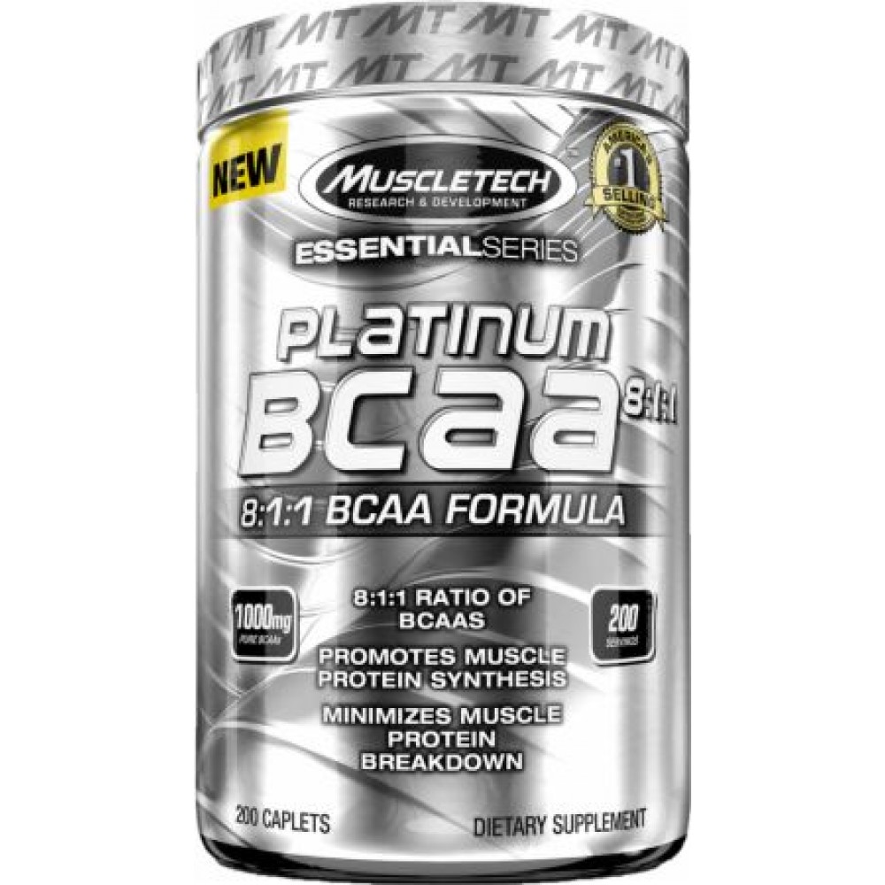 MuscleTech Nutrition Essential Platinum BCAA 8:1:1 - 200TABS MuscleTech Nutrition Essential Platinum BCAA 8:1:1 - 200TABS