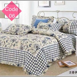 King size Floral Printed Design Bed Sheet | Pillow Cover | Blanket Cover