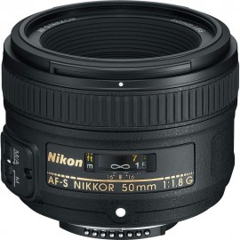 Nikon AF-S Nikkor 50mm f/1.8G Prime Lens for Nikon DSLR Camera - Black Nikon AF-S Nikkor 50mm f/1.8G Prime Lens for Nikon DSLR Camera - Black