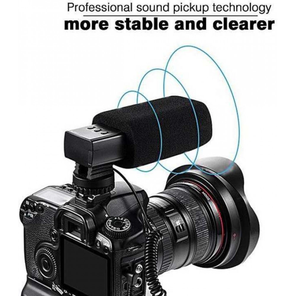 Stereo Recording MIC-03 Microphone for DSLR Camera Stereo Recording MIC-03 Microphone for DSLR Camera