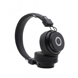 NIA X6 Wireless Stereo Bluetooth Headphones With Mic | Black | FM Radio | APP Control
