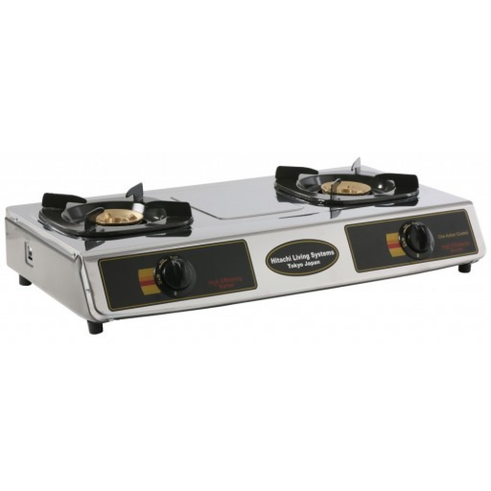 Hitachi 2 Gas Burner H-MPH-21RI | Brass Burner | Piezo-electric Ignition System Hitachi 2 Gas Burner H-MPH-21RI | Brass Burner | Piezo-electric Ignition System