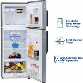 Whirlpool 245L Frost Free Double Door Refrigerator | 2 Star Refrigerator | Swiss Silver | NEO FR258 CLS PLUS 2S