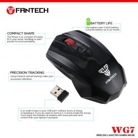 Fantech Garen WG7 Wireless Gaming Mouse - Black