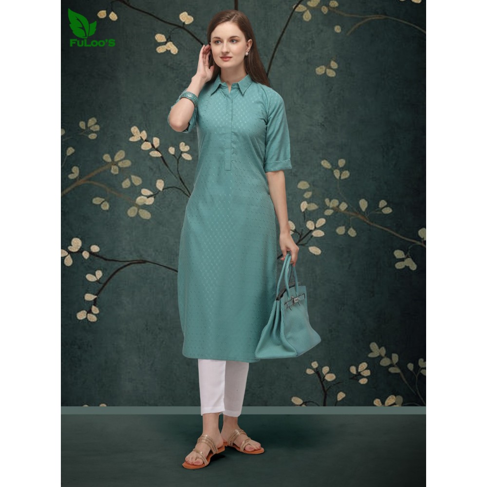 FuLoo’s Classic Aura Cotton Kurti | Women's Fashion 