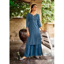 FuLoo’s GL Freedom Rayon Kurti Set with  Sharara |Women's Fashion 