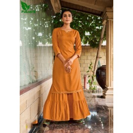 FuLoo’s GL Freedom Rayon Kurti Set with  Sharara |Women's Fashion 