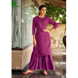 FuLoo’s GL Freedom Rayon Kurti Set with  Sharara |Women's Fashion 