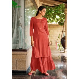 FuLoo’s GL Freedom Rayon Kurti Set with  Sharara |Women's Fashion 