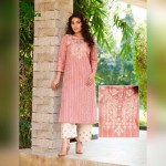 Skylark Pure Cotton Designer Embroidered Kurti Set for Women 