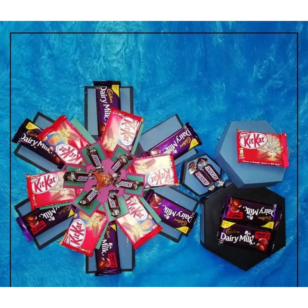 Chocolate Explosion Box | Chocolaty Treat For Chocolates Lover Chocolate Explosion Box | Chocolaty Treat For Chocolates Lover