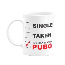 Personalized Cup | Too Busy Playing PUBG  Printed Cup