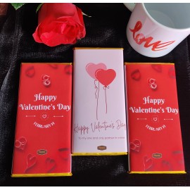 Customize Chocolate Bar Wrapper For Valentine Day