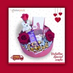 Chocolate Combo Gift Hampers: Stick Teddy Chocolate and Rose Chocolate Combo Gift Hampers: Stick Teddy Chocolate and Rose