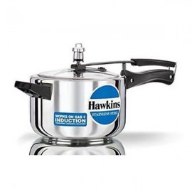 Hawkins Stainless Steel Pressure Cooker- 4 Litres | Induction Compatible Kitchen Cooker