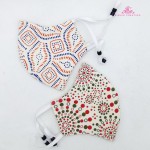 Cloth Face Mask - 2 Pack Pure Cotton Washable Mask With Adjustable Stopper