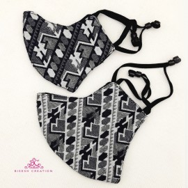 Dhaka Series Three Layer Washable  Face Mask