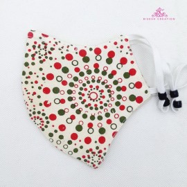 Cloth Face Mask - 2 Pack Pure Cotton Washable Mask With Adjustable Stopper