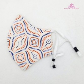 Cloth Face Mask - 2 Pack Pure Cotton Washable Mask With Adjustable Stopper