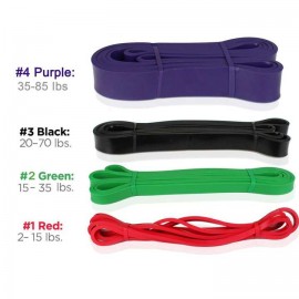U-POWEX Pull Up Powerlifting Band - Set of 4
