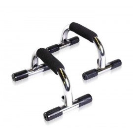 Push Up Pair Bar | Black and Silver
