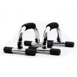 Push Up Pair Bar | Black and Silver  Push Up Pair Bar | Black and Silver