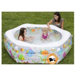 Intex Inflatable Ocean Reef Kids Swimming Pool | Free Electric Air Pump Intex Inflatable Ocean Reef Kids Swimming Pool | Free Electric Air Pump