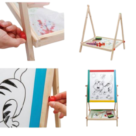 Portable Wooden 2 in 1 Drawing Board