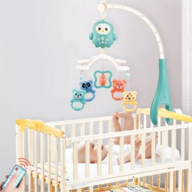 Newborn Baby Cot Bed Hanging Toy with Music and Stories