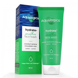 Aqualogica Hydrate+ Face Wash for Deep Cleansing & Hydration with Coconut Water & Hyaluronic Acid, 100Ml