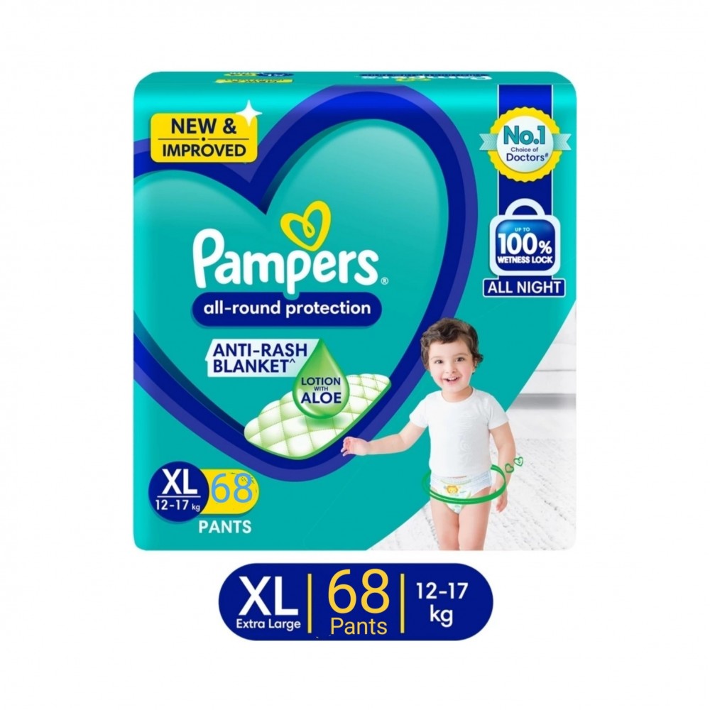 Pampers Diaper Pant 68  XL(11 - 17 kg) Pampers Diaper Pant 68  XL(11 - 17 kg)
