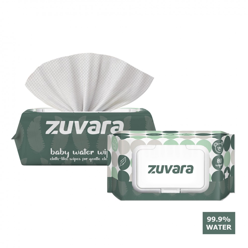 Zuvara Baby Water Wipes (Pack Of 2) Zuvara Baby Water Wipes (Pack Of 2)