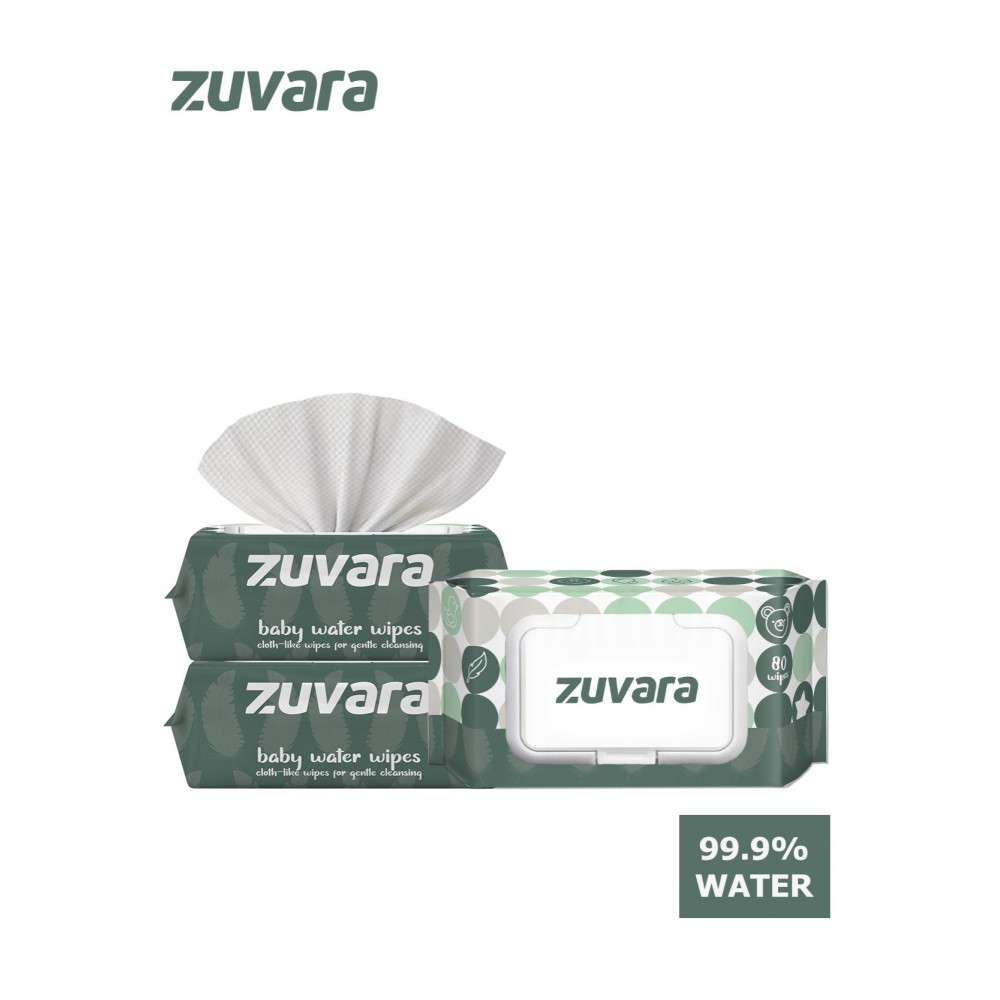 Zuvara Baby Water Wipes (Pack Of 3) Zuvara Baby Water Wipes (Pack Of 3)
