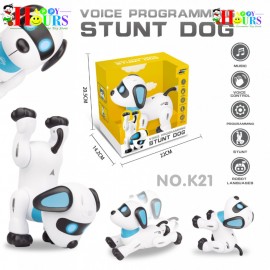 REMOTE CONTROL DOG WITH RECHARGEABLE BATTERY INCLUDED.